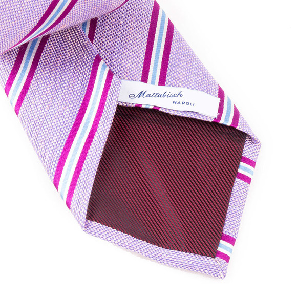Mattabisch Tie Men Dark Magenta - Picture 4 of 4